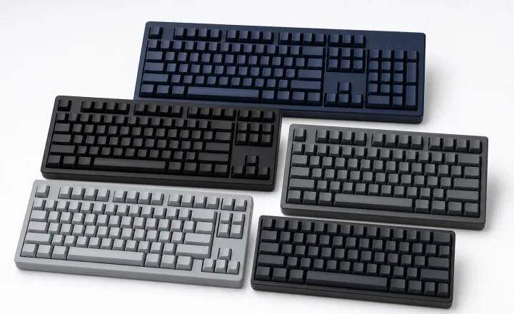 複数のUS配列キーボードを比較するイメージ